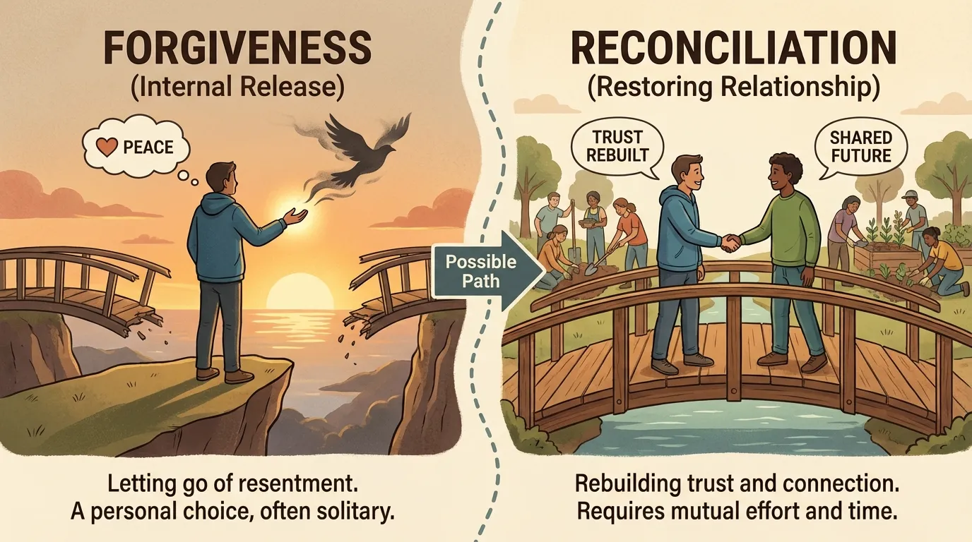Difference Between Forgiveness and Reconciliation