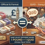 difference between pounds and quid