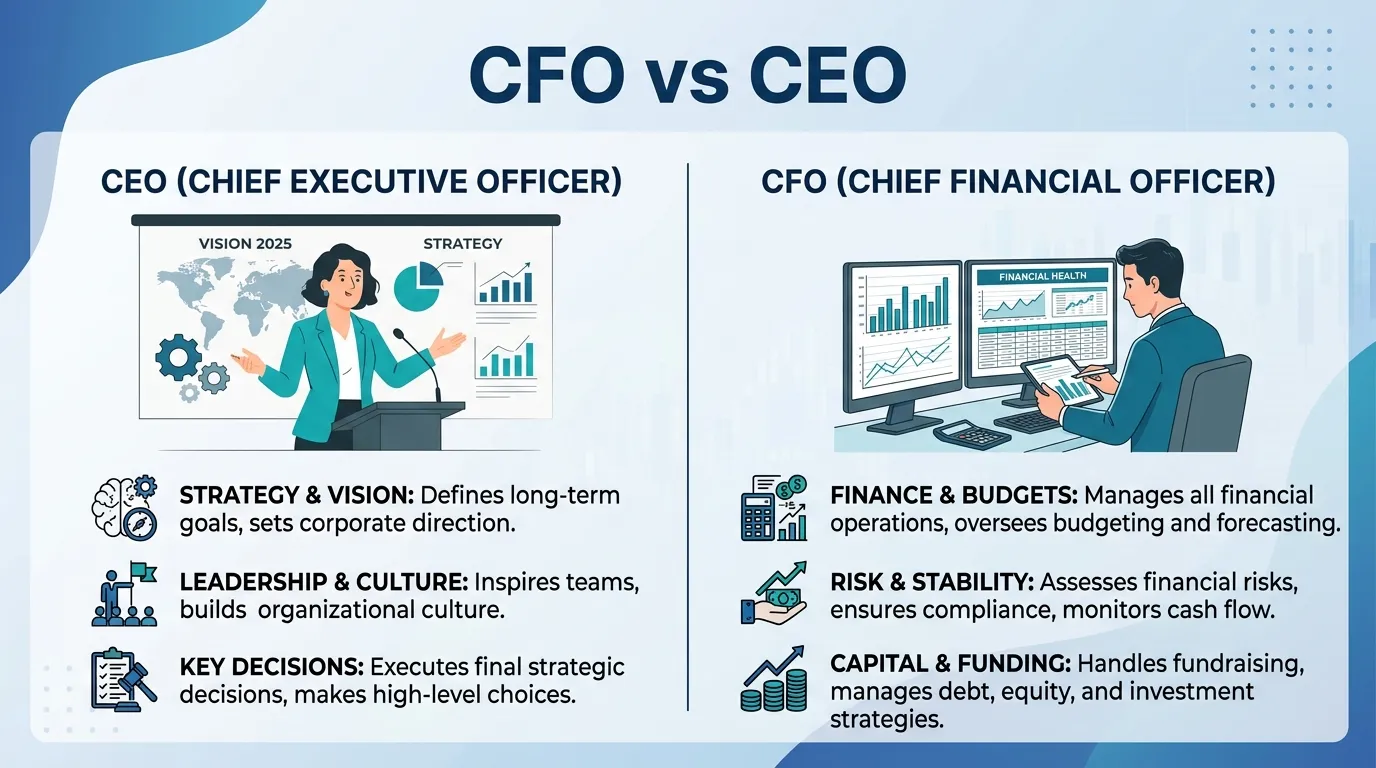 difference between CFO and CEO