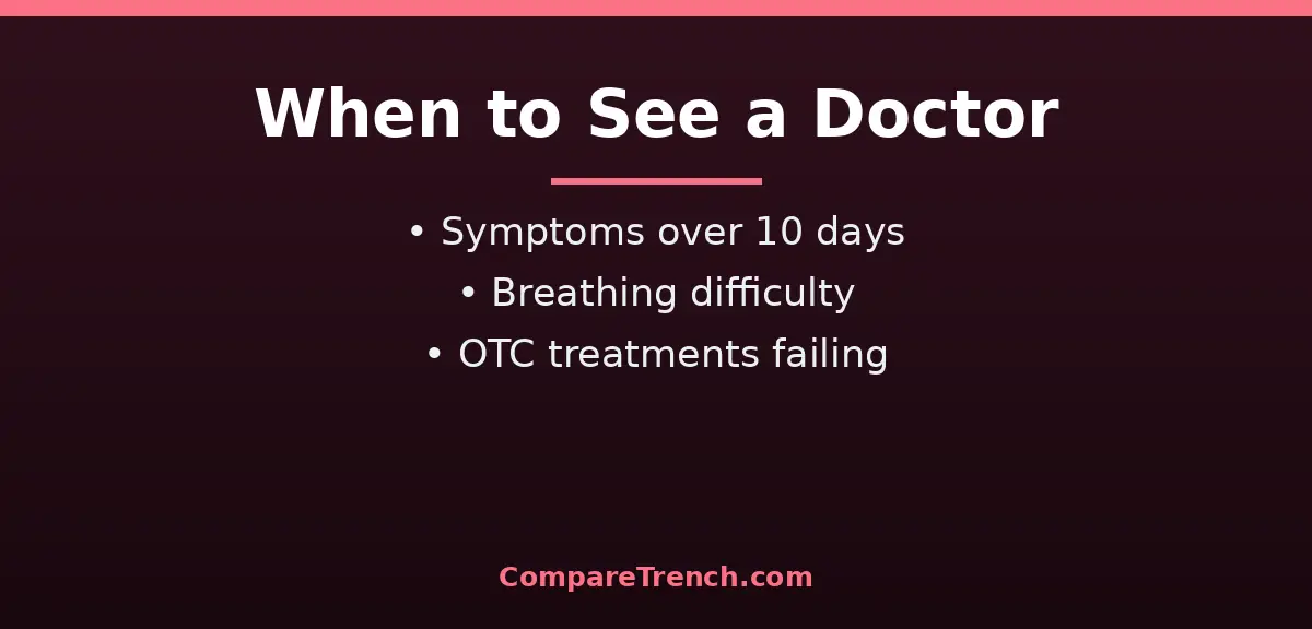 When to see a doctor in the difference between allergy and cold