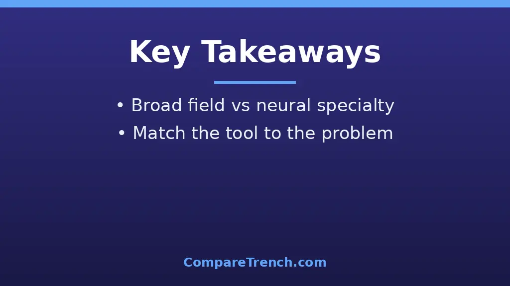 Summary graphic of the difference between machine learning and deep learning key features side by side
