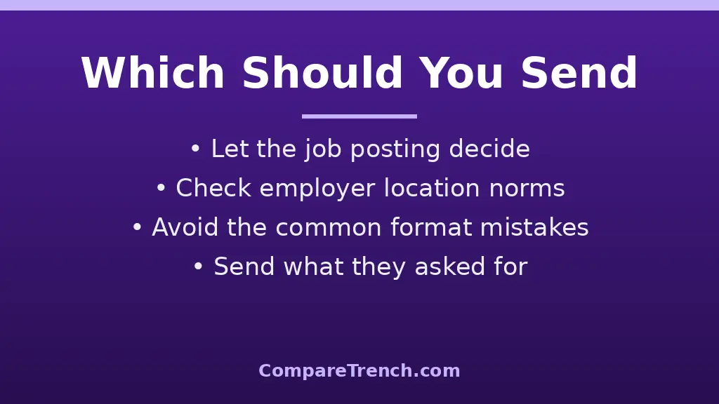 How to choose between sending a resume or a CV for your job application