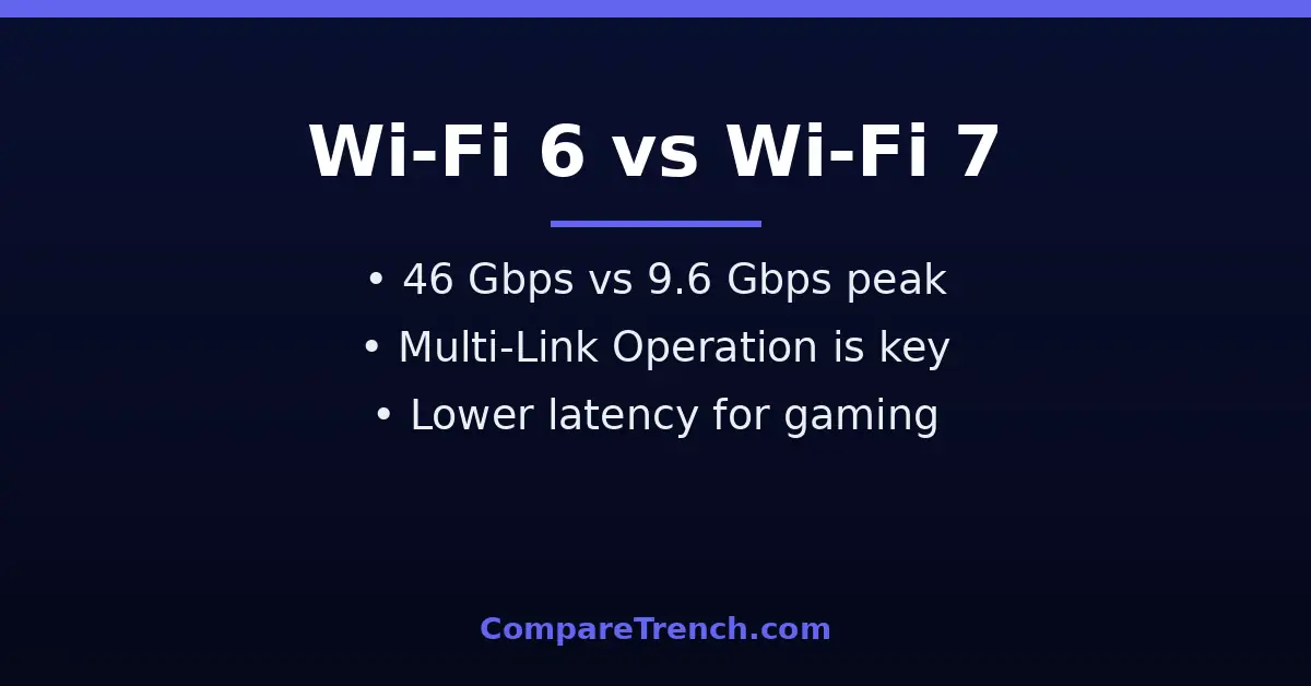 Difference between Wi-Fi 6 and Wi-Fi 7 speeds and features compared